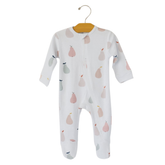 Mama Yoyo İnterlok Armut Desenli %100 Organik Pamuk Tulum